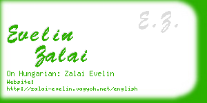 evelin zalai business card